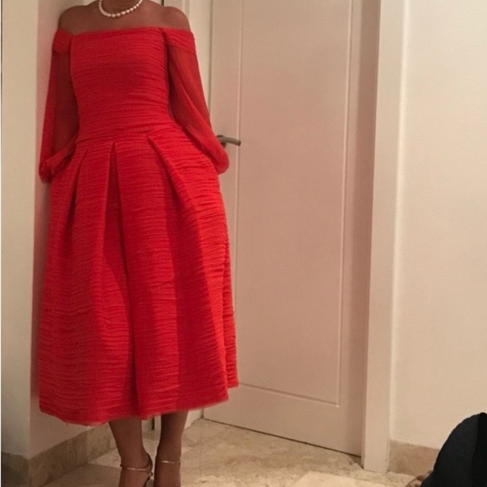 New Marchesa Notte red dress,size 4
